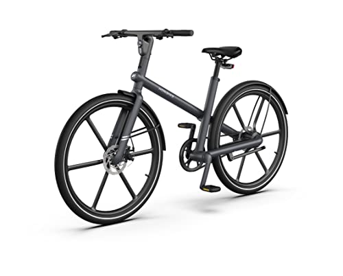 Honbike U4 E-Bike (DE) 27.5 Inch Electric Bike with 250W Rear Hub Motor & Carbon Belt Drive (Max. 25km/h, up to 100km Range, Disc Brakes, 4 Riding Modes, IPX6, LCD Display, App) Black