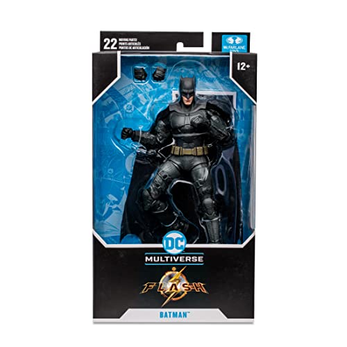 McFarlane Toys, DC Multiverse 7-inch Batman Action Figure, Collectible DC The Flash Movie Figure with Unique Collector Character Card – Ages 12+