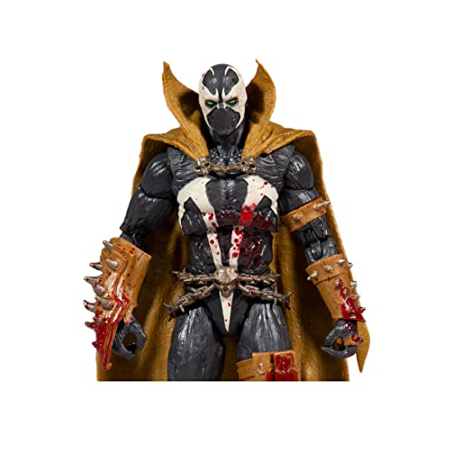 McFarlane Toys, 7-inch Spawn Classic (Bloody Mortal Kombat 11 Figure with 22 Moving Parts, Collectible Mortal Kombat Figure with collectors stand base – Ages 14+