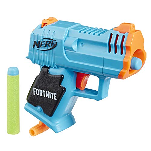 Fortnite Micro HC-R Nerf MicroShots Dart-Firing Toy Blaster and 2 Official Nerf Elite Darts For Kids, Teens, Adults
