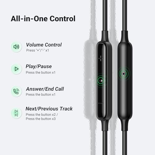 UGREEN HiTune USB C Headphones with Microphone Type C Wired Earphones Compatible with iPhone 15 Pro Max Galaxy S23 S22 Ultra/FE S20 iPad Pro 2021/2020 iPad Air 5/4 Pixel 6 Switch