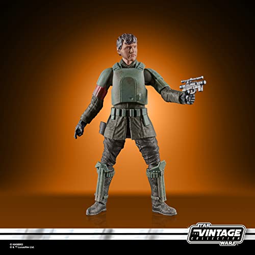 Star Wars Hasbro The Vintage Collection Din Djarin (Morak) Toy 9.5 CM Scale The Mandalorian Figure, Kids 4 and Up