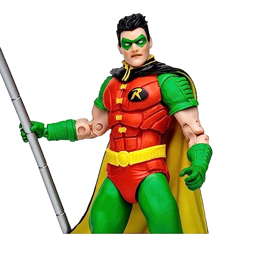 McFarlane Toys, DC Multiverse Robin Tim Drake (Robin: Reborn) 7-inch Action Figure, includes Collectible Unique Collector Character Card, Multicolour – Ages 12+