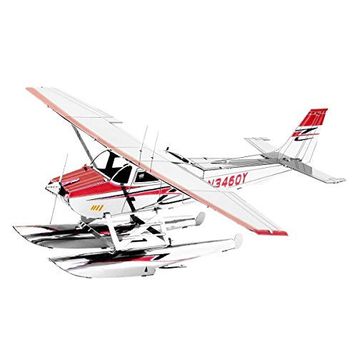 Metal Earth Cessna 182 3D Puzzle Aviation Metal Puzzle Building Models for Adults Moderate Level 11.61 x 14.2 x 4.5cm