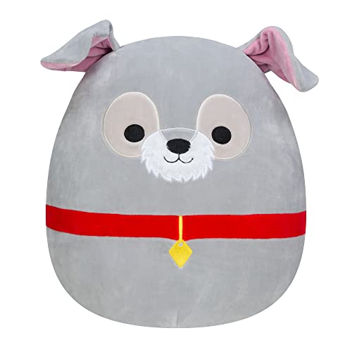 Squishmallows SQK0311 Disney 14-Inch Add Tramp to Your Squad, Ultrasoft Stuffed Animal Large, Official Kellytoy Plush, White