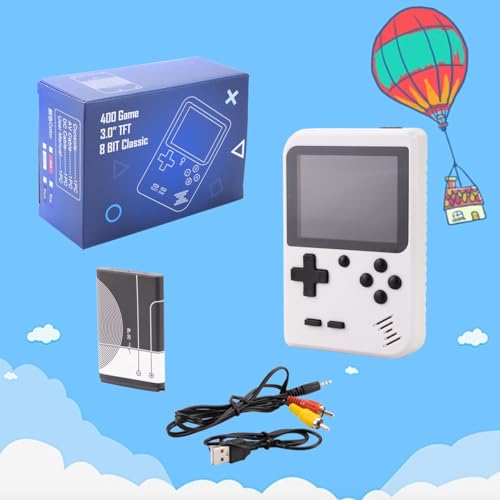 Kids Mini Handheld Video Game Console with 400 Retro Classical FC Game for Boy Girl, 2.8 Inch, Rechargeable Battery, Christmas Birthday Gift Present for Adult Kids