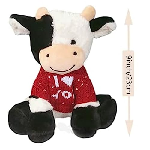 NatureMan 9inch Cow Plush Stuffed Animal,Cute Soft Cow Stuffed Plush Toy,Great Birthday Gifts for Boys Girls …