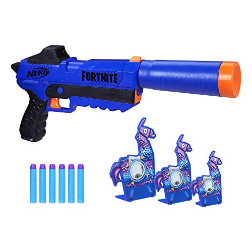 Nerf Fortnite SP-R and Llama Targets, Includes SP-R Blaster, 3 Llama Targets and 6 Official Nerf Elite Darts, for Youth, Teens, Adults [Amazon Exclusive] - Amazon Exclusive