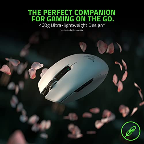 Razer Orochi V2 - Mobile Wireless Gaming Mouse with up to 950 Hours of Battery Life (Ultra Lightweight Design, HyperSpeed Wireless and Bluetooth, 2nd Gen Mechanical Mouse Switches) Mercury White