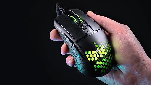 Roccat Burst Pro - Extreme Lightweight Optical Pro Gaming Mouse (high precision, optical Owl-Eye sensor (100 to 16,000 dpi), RGB AIMO LED lighting, only 68g, designed in Germany), black ROC-11-745