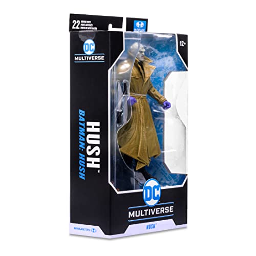 McFarlane Toys, DC Multiverse Hush 7-inch Action Figure, Collectible DC Batman Figure with Unique Collector Character Card – Ages 12+