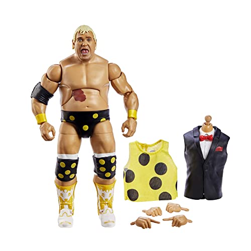 WWE Elite Action Figure WrestleMania Dusty Rhodes with Accessory and “Mean” Gene Okerlund Build-A-Figure Parts, HKP11