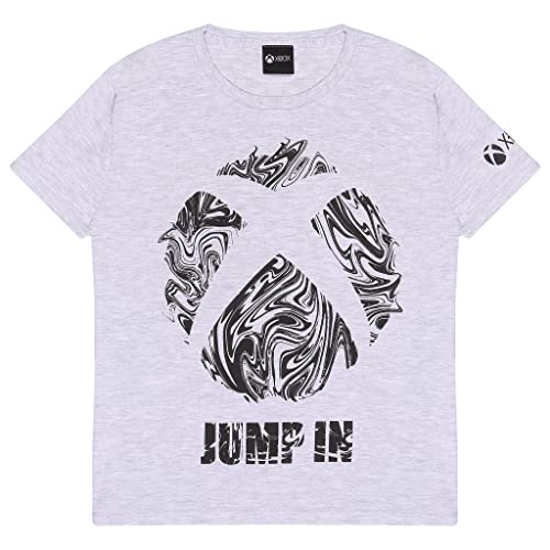 Xbox Jump in T-Shirt, Kids, 5-14 Years, Grey, Official Merchandise