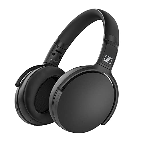 Sennheiser HD 350BT Bluetooth 5.0 Wireless Headphone - 30-Hour Battery Life, USB-C Fast Charging, Virtual Assistant Button, Foldable - Black