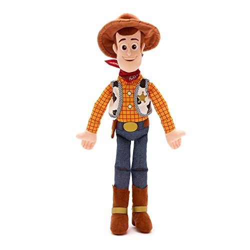 Disney Store Official Woody Medium Soft Toy, Toy Story, 47cm/18”, Plush Cuddly Character, Classic Cowboy in Iconic Outfit, with Embroidered Details and Soft Feel Finish