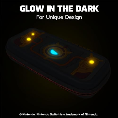 PDP Travel Case Plus GLOW for Nintendo Switch/Switch Lite/Switch OLED: Legend of Zelda Tears of the Kingdom Purah Pad 3D