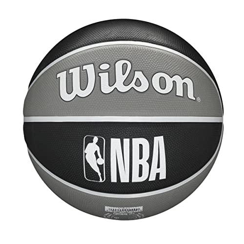 Wilson Basketball, NBA Team Tribute Model, BROOKLYN NETS, Outdoor, Rubber, Size: 7