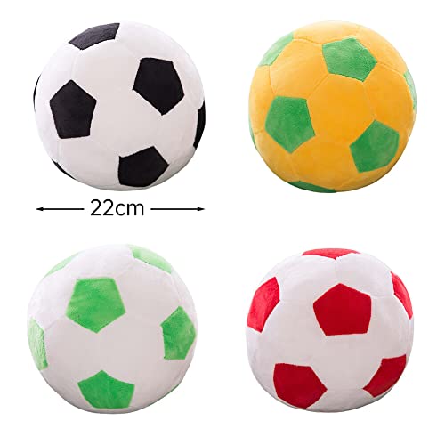 Uposao Plush Football Fluffy Stuffed Football Soft Football Kids Toy Home Sofa Decoration Creative Football Pillow Lumbar Pad Gift for Children Kids Boy Girl Baby, 22cm