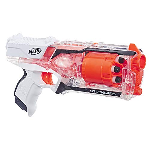 NERF E5753 Strongarm Clear Foam Blaster, One Size