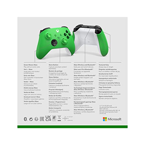 Xbox Wireless Controller – Velocity Green for Xbox Series X|S, Xbox One, and Windows Devices