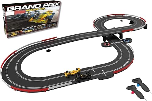 Scalextric 1980s Grand Prix Race Set - Electric Race Car Track Set for Ages 5+, Slot Car Race Tracks - Includes: 2x Cars, Track, 1x Powerbase and 2x Controllers - 1:32 Scale Race Sets