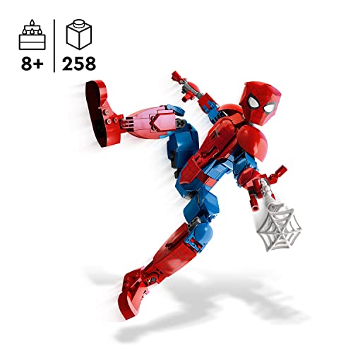 LEGO 76226 Marvel Spider-Man Figure, Fully Articulated Action Toy, Super Hero Movie Set with Web Elements, Collectible Model, Toys for Boys and Girls