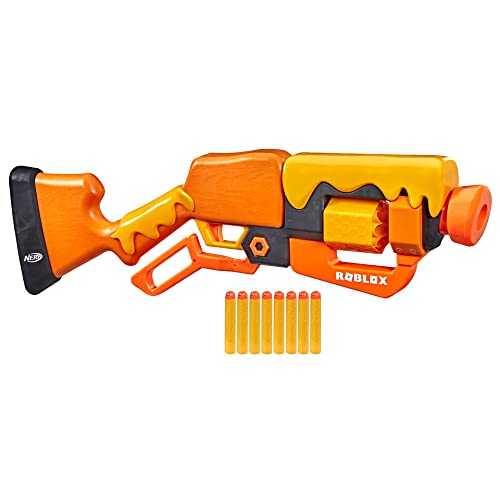 Nerf Roblox Adopt Me!: BEES! Lever Action Blaster, 8 Nerf Elite Darts, Code To Unlock In-Game Virtual Item, One Size, F2486F03