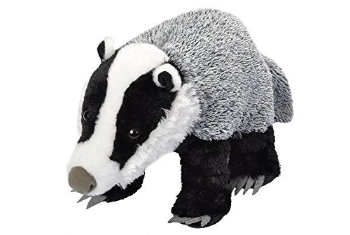 Wild Republic Euro Badger Plush Soft Toy, Cuddlekins Cuddly Toys, Gifts for Kids 30 cm,for 0 month to 99 years