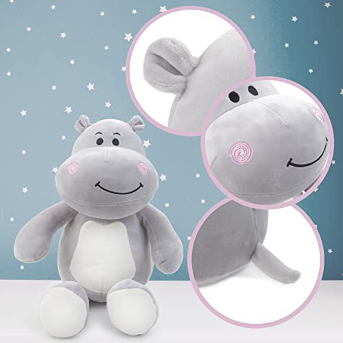 abeec Supersoft Hippo Teddy - Teddy Bear - Soft Toys For Babies - Plush Toys - Stuffed Animal - Gifts For Girls - Gifts For Boys - Baby Teddy For Newborn