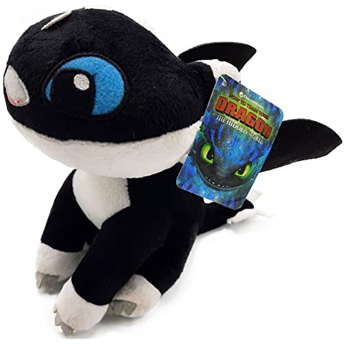 How To Train Your Dragons - Plush toy baby Dragon black with blue eyes 10"/26cm Super soft quality (760017685)