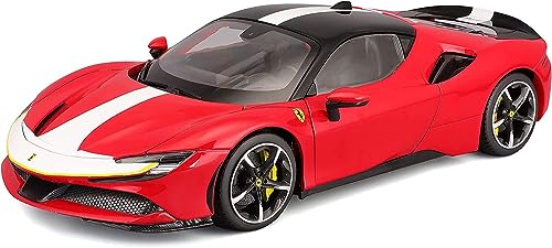 Bburago B18-16911 1:18 Ferrari Signature SF90 STRADALE, Assorted Colours, L