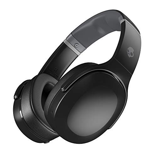 Skullcandy Crusher Evo Over-Ear Wireless Headphones with Sensory Bass, 40 Hr Battery, Microphone, Works with iPhone Android and Bluetooth Devices - Black