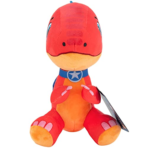Dino Ranch Blitz Plush 10” Soft, Cuddly, Blitz Plush, Amazon Exclusive, Toys for Kids Ages 3 and Up - Fun Plush Toys Featuring Your favourite Dino,Multicolor,25.40 cm