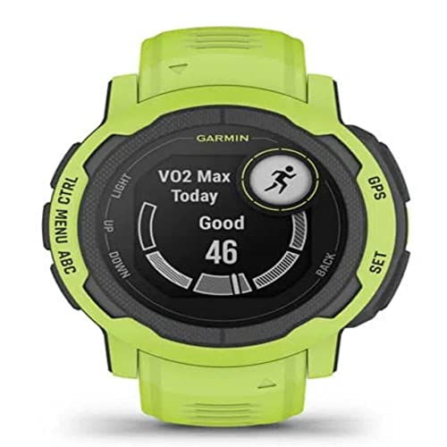 Garmin Instinct 2, Rugged GPS Smartwatch, Built-in Sports Apps and Health Monitoring, Ultratough Design Features, Lime