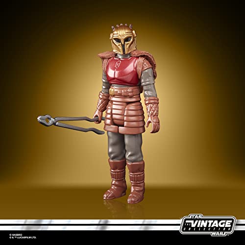 Star Wars Hasbro Retro Collection The Armorer Toy 9.5-cm-Scale The Mandalorian Collectible Action Figure, Toys for Kids Ages 4 and Up, Multicolor, F4458