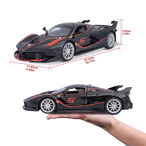 Bburago 18-16010BK Ferrari FXX-K 1:18 Scale Model car, Black