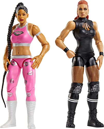 Mattel WWE Becky Lynch vs Bianca Belair Championship Showdown Action Figure 2-Pack with RAW Women's Championship, 6-inch