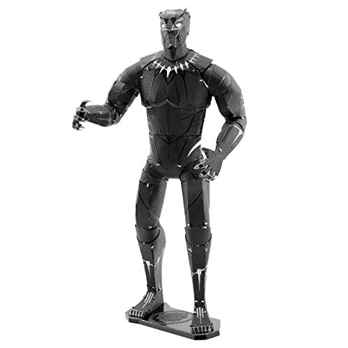 Metal Earth 3D Puzzle Black Panther Marvel Metal Puzzle Building Models for Adults Expert Level 8.9 x 8.5 x 16.2 cm