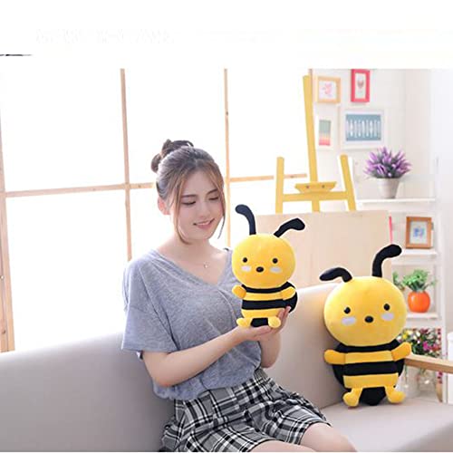 OUKEYI Bee Plush Toy,10" Bee Stuffed Animal,Soft Honeybee Plush Doll Gift for Honey Bee Decor 1st Birthday Bee Themed Party, 7.87 Inches(8 inch)