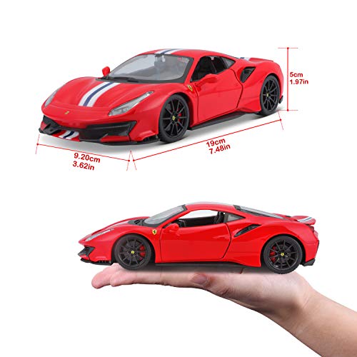 Bburago 1 24 - Ferrari 488 Pista R&P car - Assorted colors - 1 piece,Red