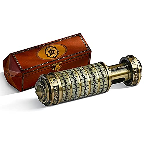 The Noble Collection The Da Vinci Code Cryptex - 6in (15cm) Full 1:1 Scale Functional Prop Replica - Officially Licensed Movie Prop Replicas Gifts