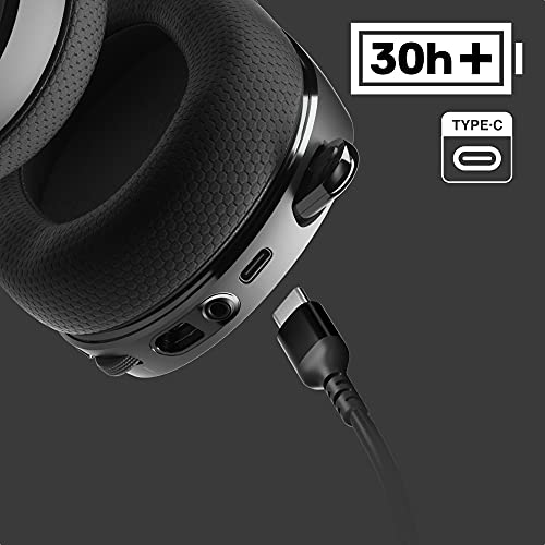 SteelSeries Arctis 7+ Wireless Gaming Headset  - Lossless 2.4 GHz - 30 Hour Battery Life - For PC, PS5, PS4, Mac, Android and Switch - Black