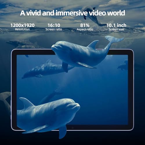 DOOGEE T10PRO Tablet 10.1 Inch FHD+, 15GB RAM + 256GB ROM TF 1TB, 8580mAh Battery Octa-Core Android 12 Tablet PC with Dual 4G, 13MP + 8MP Cameras, 2.4/5G WiFi TÜV Certified, Purple