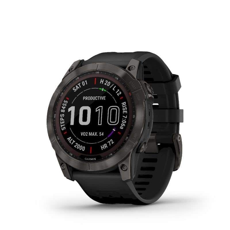 Garmin Fenix 7X Sapphire Solar - Carbon Grey DLC Titanium