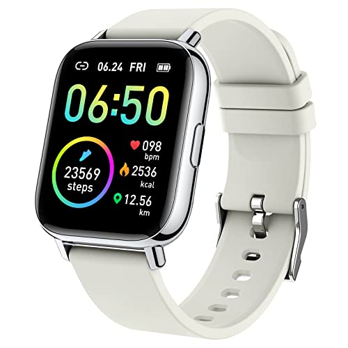 Smart Watch, Fitness Tracker 1.69" Touch Screen Fitness Watch with Heart Rate Sleep Monitor, Step Counter Smart Watch for Men Women Activity Trackers IP68 Waterproof Smartwatch for iOS Android