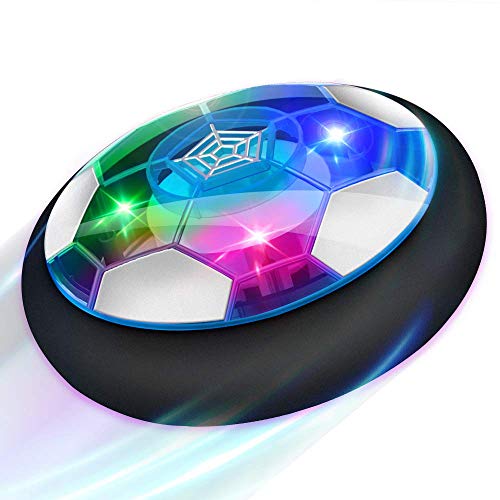 Growsland Kids Hover Soccer Ball Gift Boys Girls Age 3,4,5,6,7,8,9-12 Year Old Rechargeable Air Power Sport Football Game Colorful LED Light & Foam Bumpers Indoor Outdoor Disk Toy