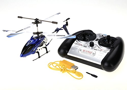 Syma S107G 3.5 Channel 3CH Mini Metal Remote Control RC Helicopter Blue