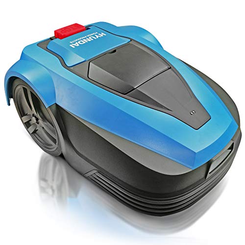 Hyundai Robot Lawnmower, 625sq Metre, 180mm Cutting Width, 7 Cutting Heights, Self-mulching, Smart Mowing Functionality Robot Mower with 2 Year Warranty