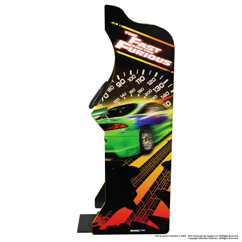 Arcade1Up FAF-A-300211 THE FAST & THE FURIOUS DELUXE ARCADE GAME, multicolour