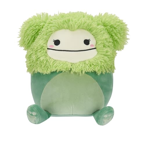 Squishmallows Bren-Green Bigfoot 7.5" Add Squad, Ultrasoft Stuffed Animal Toy, Official Kellytoy Plush